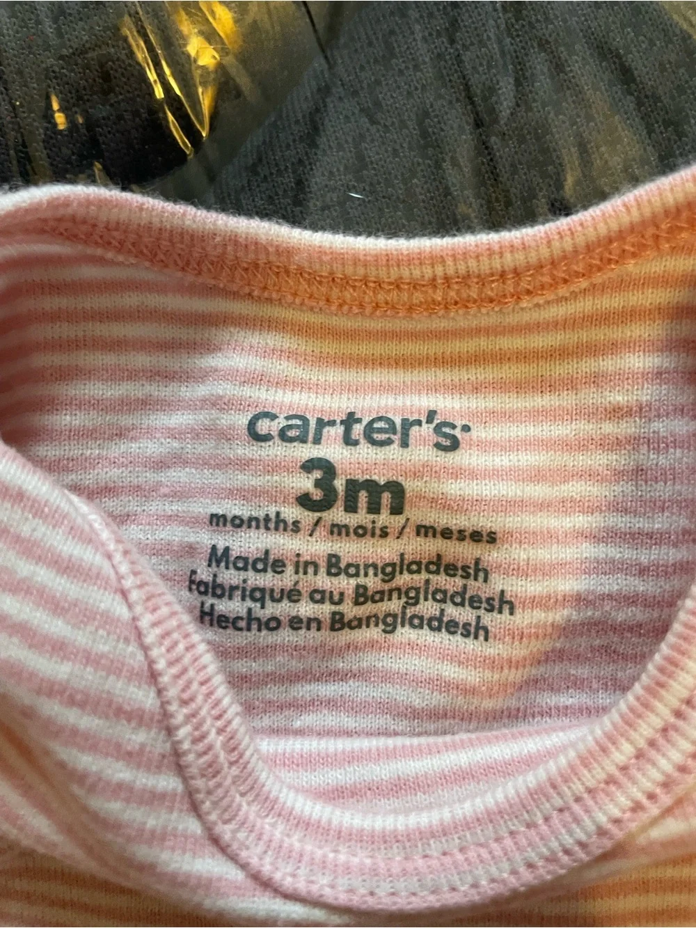Carter's Pink & Yellow Baby Girls 3-Pack One-Piece Bodysuits